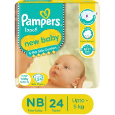 Deals, Discounts & Offers on Baby Care - Pampers Active Baby Taped Diapers with Adjustable Fit - New Born(24 Pieces)