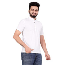 Deals, Discounts & Offers on Men - More & More Men's Printed Digital Print Casual Shirt (1_White