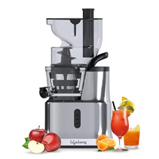 Deals and Offers on - Lifelong LLSJ02 Cold Press whole Slow Juicer All-in-1 Fruit & Vegetable Juicer | Compact Design | Easy to Use | Single On/Off Button with Reverse Function | 200W Deals, Discounts & Offers on - Lifelong LLSJ02 Cold Press whole Slow Juicer All-in-1 Fruit & Vegetable Juicer | Compact Design | Easy to Use | Single On/Off Button with Reverse Function | 200W