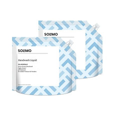 Deals, Discounts & Offers on Health & Personal Care - Amazon Brand - Solimo Handwash Liquid Refill, Sea Minerals - 1500 ml X 2