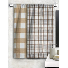 Deals, Discounts & Offers on  - Athom Living Eco Saviour Premium Cotton Bath Towel Waffle Beige & Grey (Pack of 2)