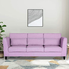 Deals, Discounts & Offers on Furniture - Casacomfort Agrigo 3 Seater Fabric Sofa Set (Pink)