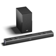 Deals, Discounts & Offers on  - Mivi Fort Q350 Soundbar with 350W Surround Sound, 2.1 Channel soundbar with a Wireless External subwoofer, Multiple EQ and Input Modes, Remote Accessibility, BT v5.3, Made in India Sound bar