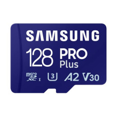 Deals, Discounts & Offers on Accessories - SAMSUNG PRO Plus microSD Memory Card + Adapter, 128GB MicroSDXC, Up to 180 MB/s, Full HD & 4K UHD, UHS-I, C10, U3, V30, A2