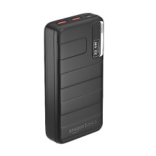 Deals, Discounts & Offers on Power Banks - Amazon Basics 20000mAh 22.5W Lithium-Polymer Power Bank | Dual Input, Triple Output | Fast Charging, Black, Type-C Cable Included
