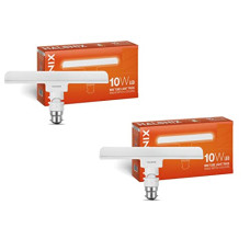 Deals, Discounts & Offers on  - Halonix 10 Watts B22d LED bulb tube Light Cool White, Pack of 2, T-bulb