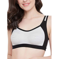 Deals, Discounts & Offers on Women - Clovia Women's Cotton Medium Impact Non-Padded Full Cup Sports Bra