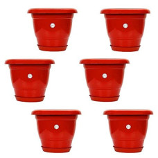 Deals, Discounts & Offers on Gardening Tools - Kraft Seeds Garden Gamla Planter Pot (8 inch, Multicolour, Pack of 6)