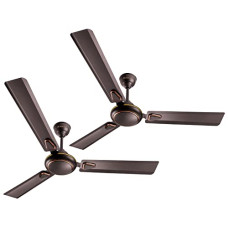 Deals, Discounts & Offers on  - LONGWAY Kiger 1200mm/48 inch High Speed Anti-Dust Ceiling Fan (Smoked Brown Pack of 2)