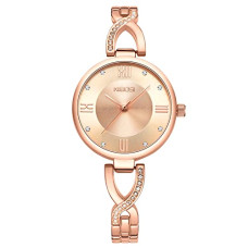 Deals, Discounts & Offers on Women - NIBOSI Watch for Women,Waterproof Women Wrist Watches Rose Gold Dial Formal Analogue-Digital Stainless Steel Watches