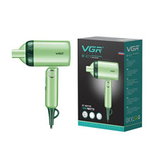 Deals and Offers on - VGR V-421 Professional Foldable Hair Dryer 1200W DC Motor 2 Speed Settings comes with Styling Concentrator, Overheating Protection & a Hanging Loop - Green Deals, Discounts & Offers on - VGR V-421 Professional Foldable Hair Dryer 1200W DC Motor 2 Speed Settings comes with Styling Concentrator, Overheating Protection & a Hanging Loop - Green