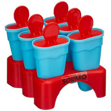 Deals and Offers on - Amazon Brand - Solimo Reusable Ice Popsicle Tray (Red) Deals, Discounts & Offers on - Amazon Brand - Solimo Reusable Ice Popsicle Tray (Red)