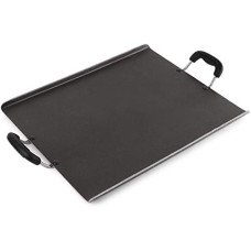 Deals, Discounts & Offers on Cookware - Cello Non Stick Square Patri Tawa Aluminium Hammertone, Black
