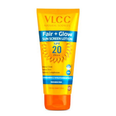 Deals, Discounts & Offers on  - VLCC Fair + Glow Sun Screen Lotion SPF 20 PA++ - 50ml | Brightening