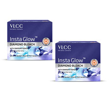 Deals, Discounts & Offers on Beauty Care - VLCC Insta Glow Diamond Bleach - 30g X 2 (Pack of 2) | With Diamond Powder For Sparkling Fairness | Skin Brightening Bleach | Minimizes Dark Spots, Reduces Facial Hair Visibility.