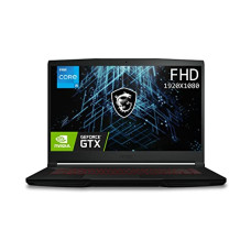 Deals, Discounts & Offers on Laptops - MSI Gaming GF63 Thin, Intel 11th Gen. i5-11400H, 40CM FHD 144Hz Gaming Laptop (8GB/512GB NVMe SSD/Windows 11 Home/Nvidia GTX1650 4GB GDDR6/ Black/1.86Kg), 11SC-853IN