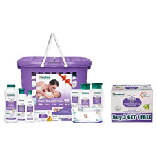 Deals, Discounts & Offers on Baby Care - Himalaya Gift Pack & Himalaya Extra Moisturizing Baby Soap (75g, Buy 3 + 1 Free), White