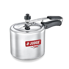 Deals, Discounts & Offers on Cookware - Judge by Prestige Deluxe 5 L Induction Bottom Pressure Cooker (Aluminium)