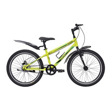 Deals, Discounts & Offers on  - playR #BFF 24 Inch - Fat Tyre - Single Speed - Front Wheel Shock Abs - Front and Rear Disc Brake - Fluorescent Green