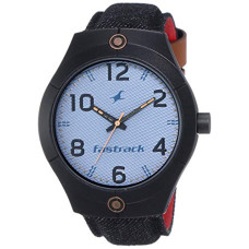 Deals, Discounts & Offers on Men - Fastrack Denim Analog Blue Dial Men's Watch-3191AL03 / 3191AL03