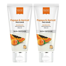 Deals, Discounts & Offers on Beauty Care - VLCC Papaya & Apricot Face Scrub - 80g - (Pack of 2) | Gentle Scrub to Remove Dead Skin, Dirt | Mild Exfoliating Scrub | Sensitive Skin Scrub | Remove Blackheads & Whiteheads.