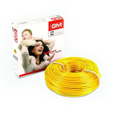 Deals and Offers on - GM Flame Retardant Copper Wire - 0.75 Sq mm (90m, Yellow) Deals, Discounts & Offers on - GM Flame Retardant Copper Wire - 0.75 Sq mm (90m, Yellow)