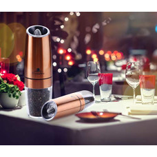 Deals, Discounts & Offers on  - Crystal Crystalina Glass Gravity Pepper Grinder with Led, Multicolour