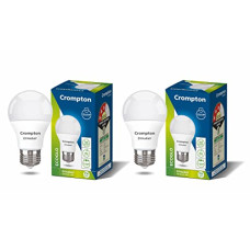 Deals, Discounts & Offers on  - Crompton Dyna Ray 9W Round E27 LED Cool Day Light Pack of 2