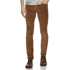 Deals, Discounts & Offers on Men - Van Heusen Men's Slim Fit Casual Trousers (VDTF318D012456_Brown_30)