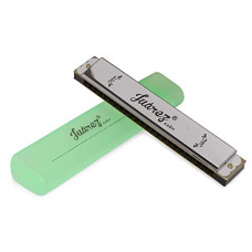 Deals, Discounts & Offers on  - JUAREZ JRH24A Professional Blues Harmonica Key of C Scale | Mouth Organ | Cover - Stainless Iron | Comb - Abs | Reed  Brass with Case Silver