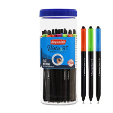 Deals, Discounts & Offers on Electronics - Reynolds VISTA RT BP 25 CT JAR - BLUE I Lightweight Ball Pen With Comfortable Grip