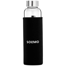 Deals, Discounts & Offers on  - Amazon Brand - Solimo Borosilicate Glass Water Bottle with Sleeve, 500 ml, Pack of 1, Transparent