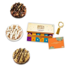 Deals, Discounts & Offers on  - Open Secret Gift Hamper with Chocolate Cookies | Greeting Card and 12 Assorted Cookies | Gifts Hamper for Girlfriend, Boyfriend, & Love | Gift