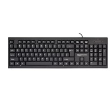 Deals, Discounts & Offers on  - Amazon Basics Wired Multimedia Keyboard with 107 Keys, USB 2.0 Interface,