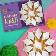 Deals, Discounts & Offers on  - GO DESi Badam Katli 200 grams, Indian Sweets Gift Pack, DESi Meetha, Sweets Indian Mithai, Almond, Holi Gift