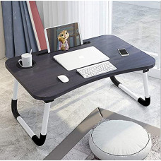 Deals, Discounts & Offers on Laptop Accessories - RAYAAN ENTERPRISE Multi Purpose Foldable Black Laptop Table - Adjustable Portable Laptop Table/Study Table