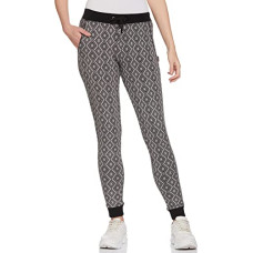 Deals, Discounts & Offers on Women - [Size L] Van Heusen Women Athleisure 4 Way Stretch Regular Fit Joggers - Functional Pocket, Allover Print