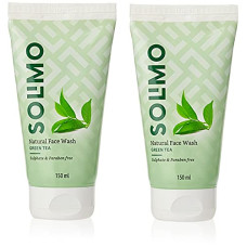 Deals, Discounts & Offers on  - Amazon Brand - Solimo Green Tea Face Wash, 150ml (Pack of 2)