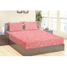 Deals, Discounts & Offers on  - BSB HOME Barbie Edition Designer Printed 150 GSM Microfiber Double Bedsheet with 2 Regular Size Pillow Covers(215 x 210 cm or 7ft X 7ft, Flower Pink)