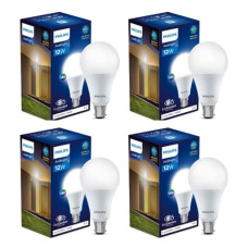 Deals, Discounts & Offers on  - Philips Stellar Bright 12-Watt LED Bulb B22 Base (Crystal White, Pack of 4)