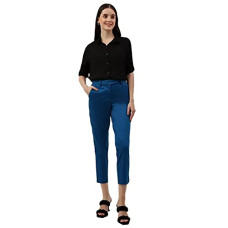 Deals, Discounts & Offers on Men - [Size M] Marks & Spencer Cotton Mix Plain Slim Fit Trousers