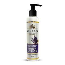 Deals, Discounts & Offers on  - [sample] Noureea Lavender, Vanilla, and Coconut Body Lotion For Extra Dry Skin Heals, Repairs, and Smothes the Skin | Moisturizing and Skin-Humidifying Non Greasy & Healthy Looking Skin | 200ml |