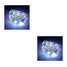 Deals, Discounts & Offers on  - Tu Casa DW-408 - LED Copper Wire String Light with Adapter - White - Set of 2