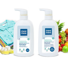 Deals, Discounts & Offers on Baby Care - Mee Mee Anti-Bacterial Baby Liquid Cleanser (Detergent Bottle + Liquid Cleanser -300ml) Combo(Pack of Two)