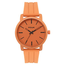 Deals, Discounts & Offers on Men - FCUK Analog Orange Dial Men's Watch-FK0011B