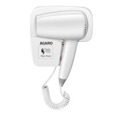 Deals, Discounts & Offers on  - AGARO HD1417 Wall Mounted Hair Dryer 1400W, Electric Wall Mount Hair Dryer, Hotel, Bathroom, Household, Wall Hanging Dryer, White