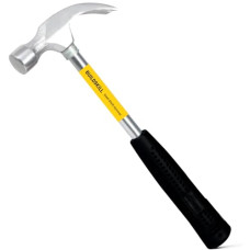Deals, Discounts & Offers on  - Buildskill Curved Claw Hammer with Steel Shaft | Mansory, Woodwork, Fittings for Home, DIY, Mechanic, Industrial & Professional Use | Heat-Treated Carbon Steel