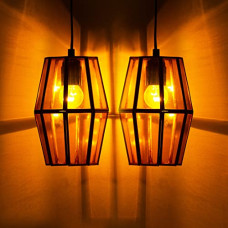 Deals, Discounts & Offers on  - ExclusiveLane 'Glass & Iron' Pendant Lights for Ceiling Hanging Lights Pendant Lamp | 'Glass Wonders' Handcrafted Ceiling Lamp Hanging Lamp