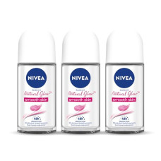 Deals, Discounts & Offers on  - Nivea Deodorant Roll On, Whitening Smooth Skin For Women, 50ml (Pack Of 3)