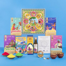 Deals, Discounts & Offers on  - Phool Holi Colour - Braj Collection with Mishrambu Premium Thandai I (Pink, Green, Blue, Yellow) I Skin Friendly & Easy to Remove from Skin I (400gms Colour + 100 ml Premium Thandai)